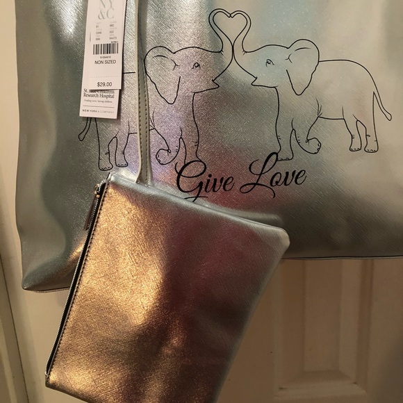 St.Jude Metallic Tote Bag - Picture 2 of 8